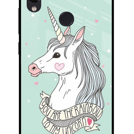 Unicorn Wallpaper Redmi Note 7/7S/7 Pro Glass Case Back Cover by Casekaro
