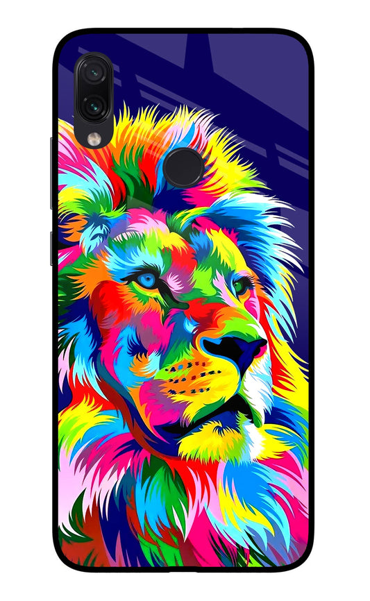 Vector Art Lion Redmi Note 7/7S/7 Pro Glass Case