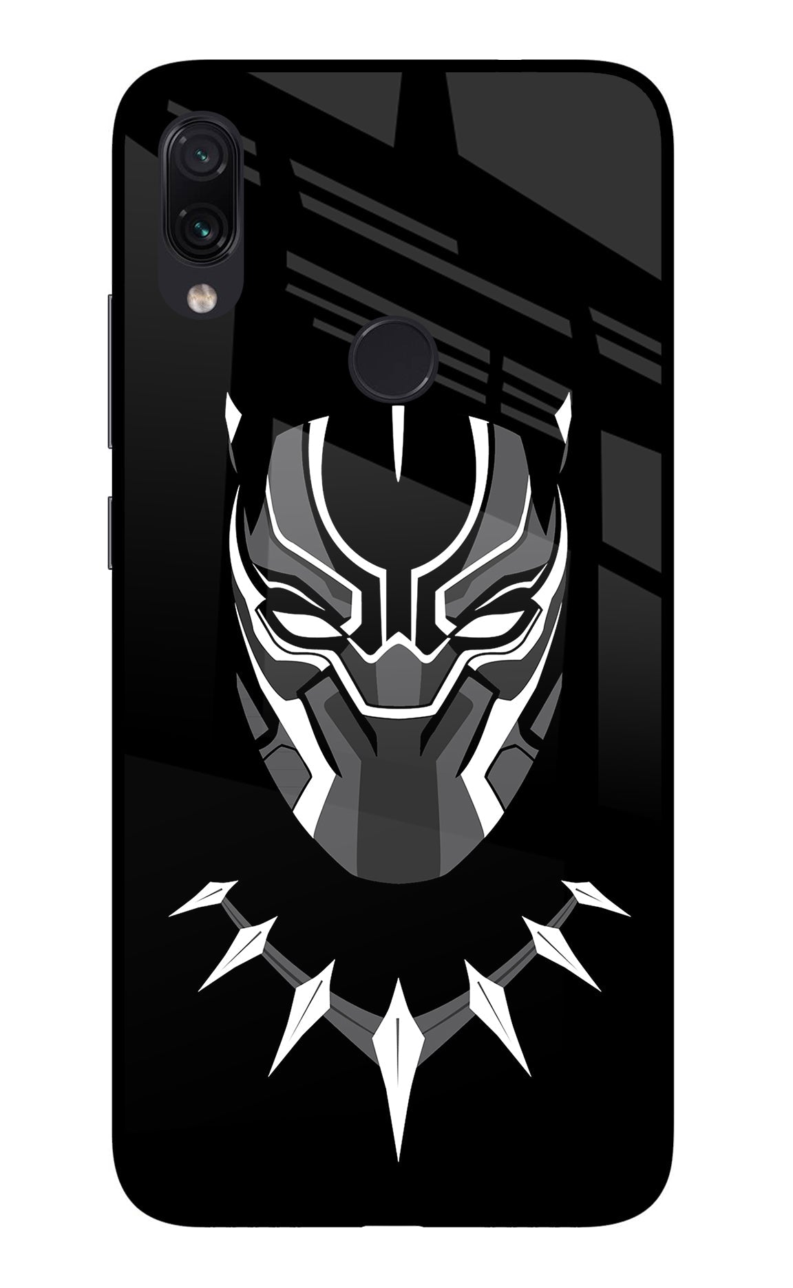 Black Panther Redmi Note 7/7S/7 Pro Glass Case