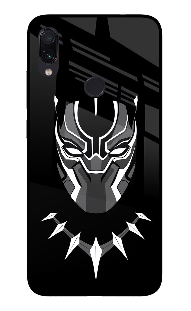 Black Panther Redmi Note 7/7S/7 Pro Glass Case Back Cover by Casekaro