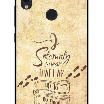I Solemnly swear that i up to no good Redmi Note 7/7S/7 Pro Glass Case Back Cover by Casekaro