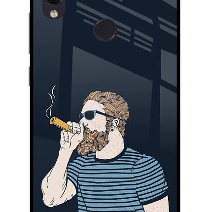 Smoking Redmi Note 7/7S/7 Pro Glass Case Back Cover by Casekaro
