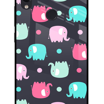 Elephants Redmi Note 7/7S/7 Pro Glass Case Back Cover by Casekaro