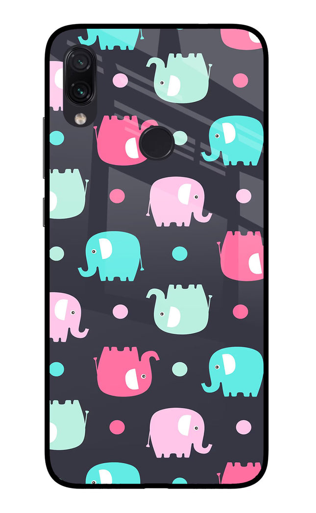 Elephants Redmi Note 7/7S/7 Pro Glass Case Back Cover by Casekaro