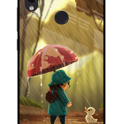 Rainy Day Redmi Note 7/7S/7 Pro Glass Case Back Cover by Casekaro