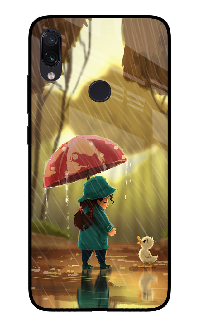 Rainy Day Redmi Note 7/7S/7 Pro Glass Case Back Cover by Casekaro