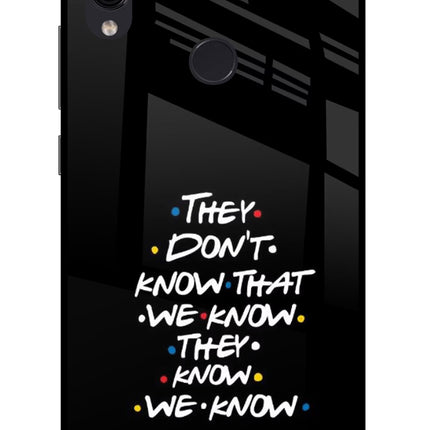 FRIENDS Dialogue Redmi Note 7/7S/7 Pro Glass Case Back Cover by Casekaro