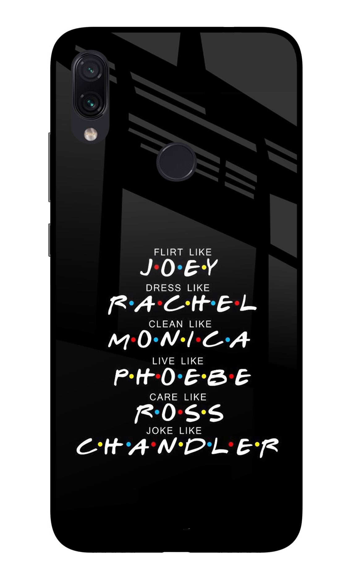 FRIENDS Character Redmi Note 7/7S/7 Pro Back Cover