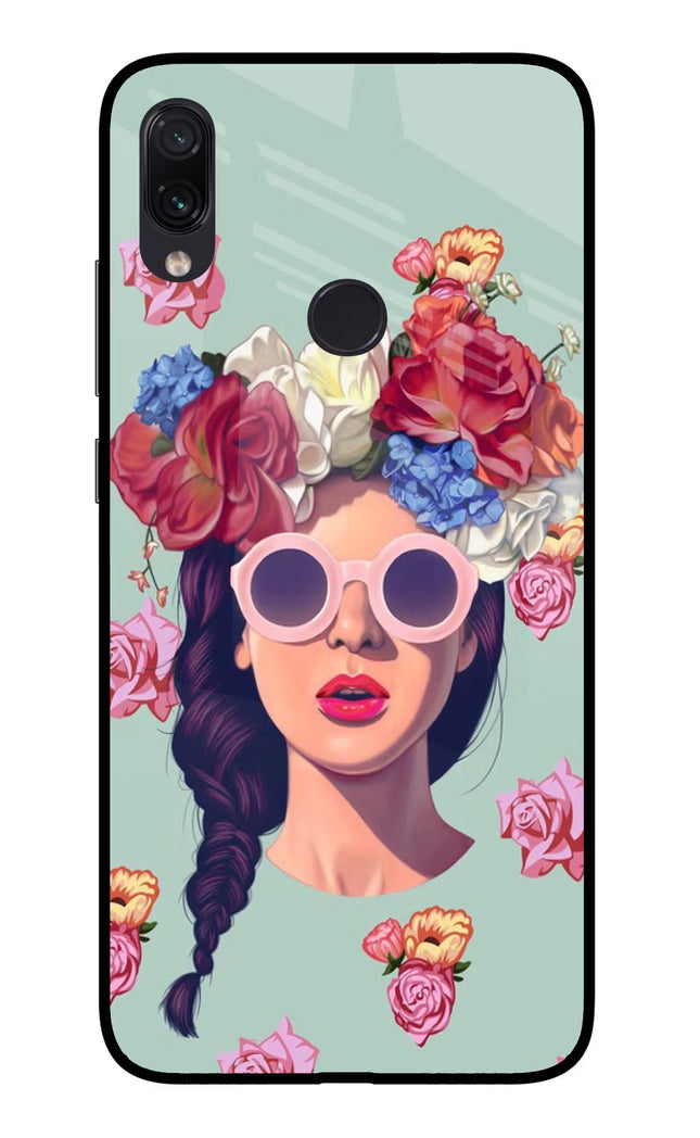 Pretty Girl Redmi Note 7/7S/7 Pro Glass Case Back Cover by Casekaro