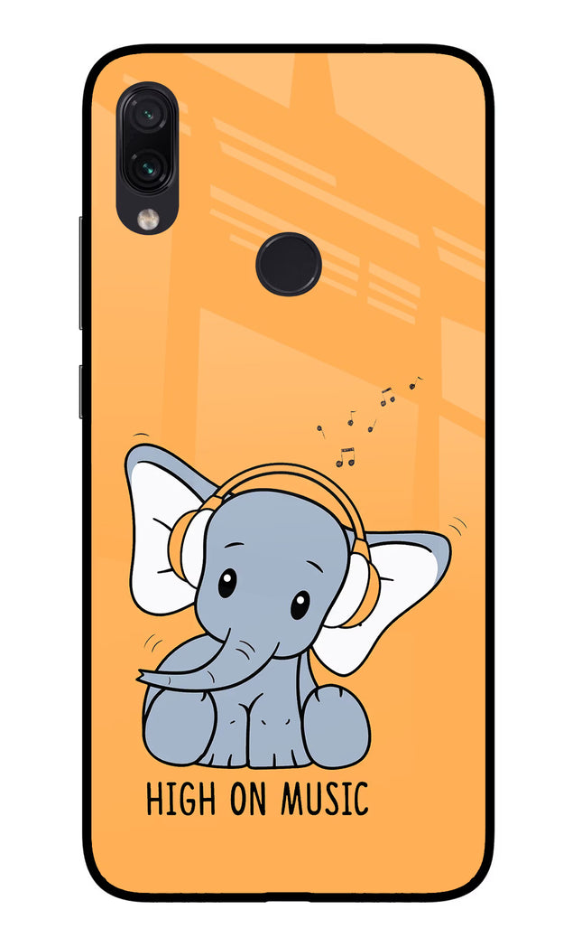 High On Music Redmi Note 7/7S/7 Pro Glass Case Back Cover by Casekaro