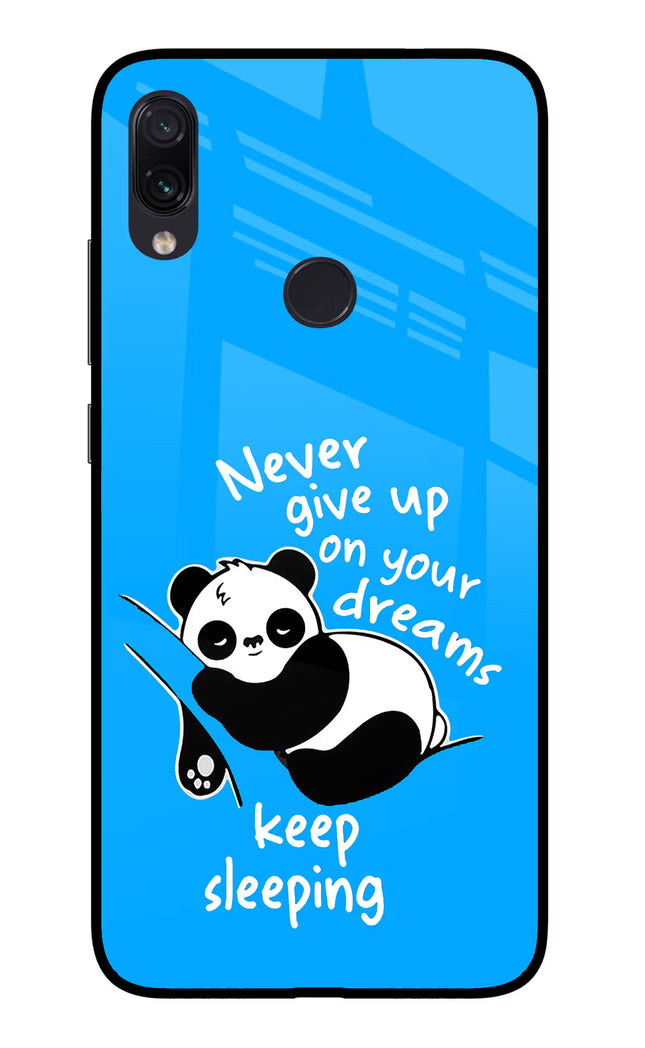 Keep Sleeping Redmi Note 7/7S/7 Pro Glass Case Back Cover by Casekaro