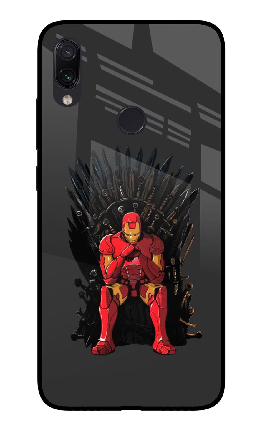 Ironman Throne Redmi Note 7/7S/7 Pro Back Cover, Glass case