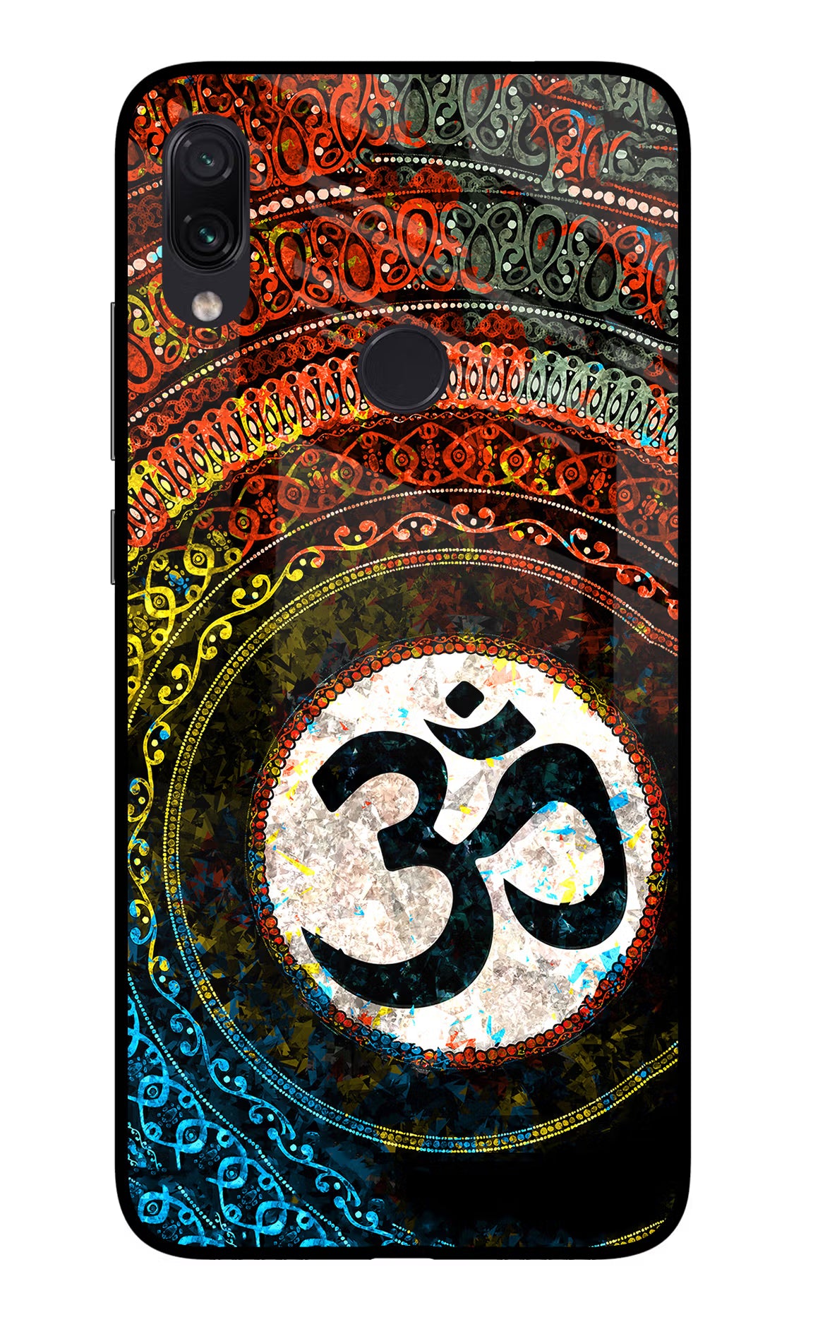 Om Cultural Redmi Note 7/7S/7 Pro Glass Case Back Cover by Casekaro