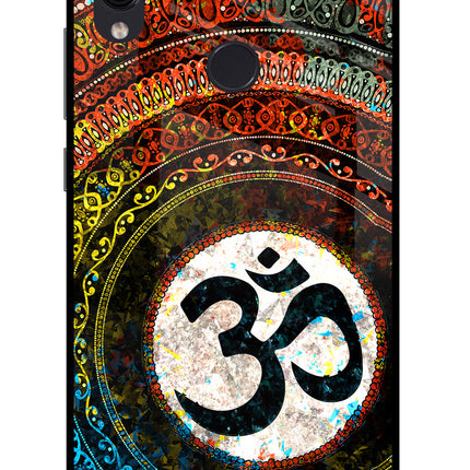 Om Cultural Redmi Note 7/7S/7 Pro Glass Case Back Cover by Casekaro