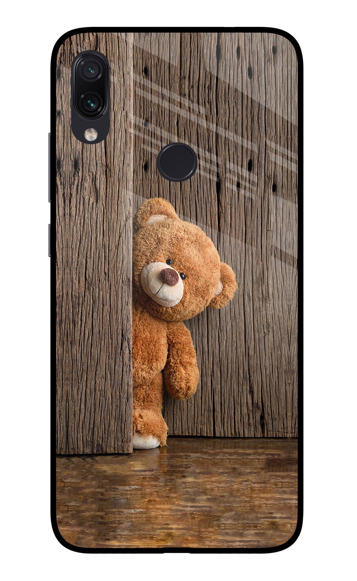 Teddy Wooden Redmi Note 7/7S/7 Pro Glass Case