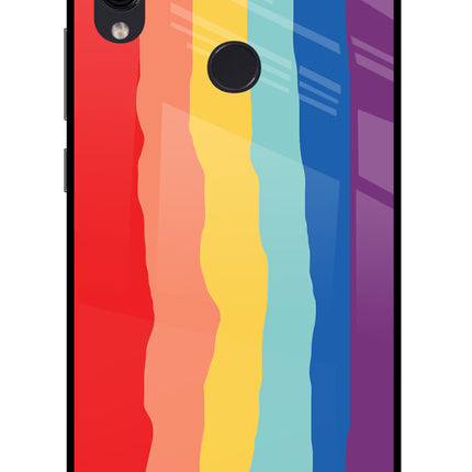 Rainbow Redmi Note 7/7S/7 Pro Glass Case Back Cover by Casekaro