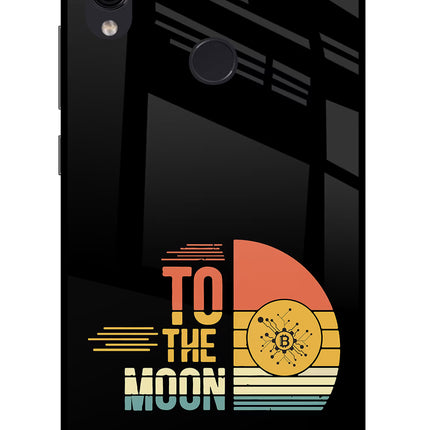 To the Moon Redmi Note 7/7S/7 Pro Glass Case Back Cover by Casekaro