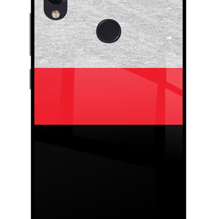 Tri Color Pattern Redmi Note 7/7S/7 Pro Glass Case Back Cover by Casekaro