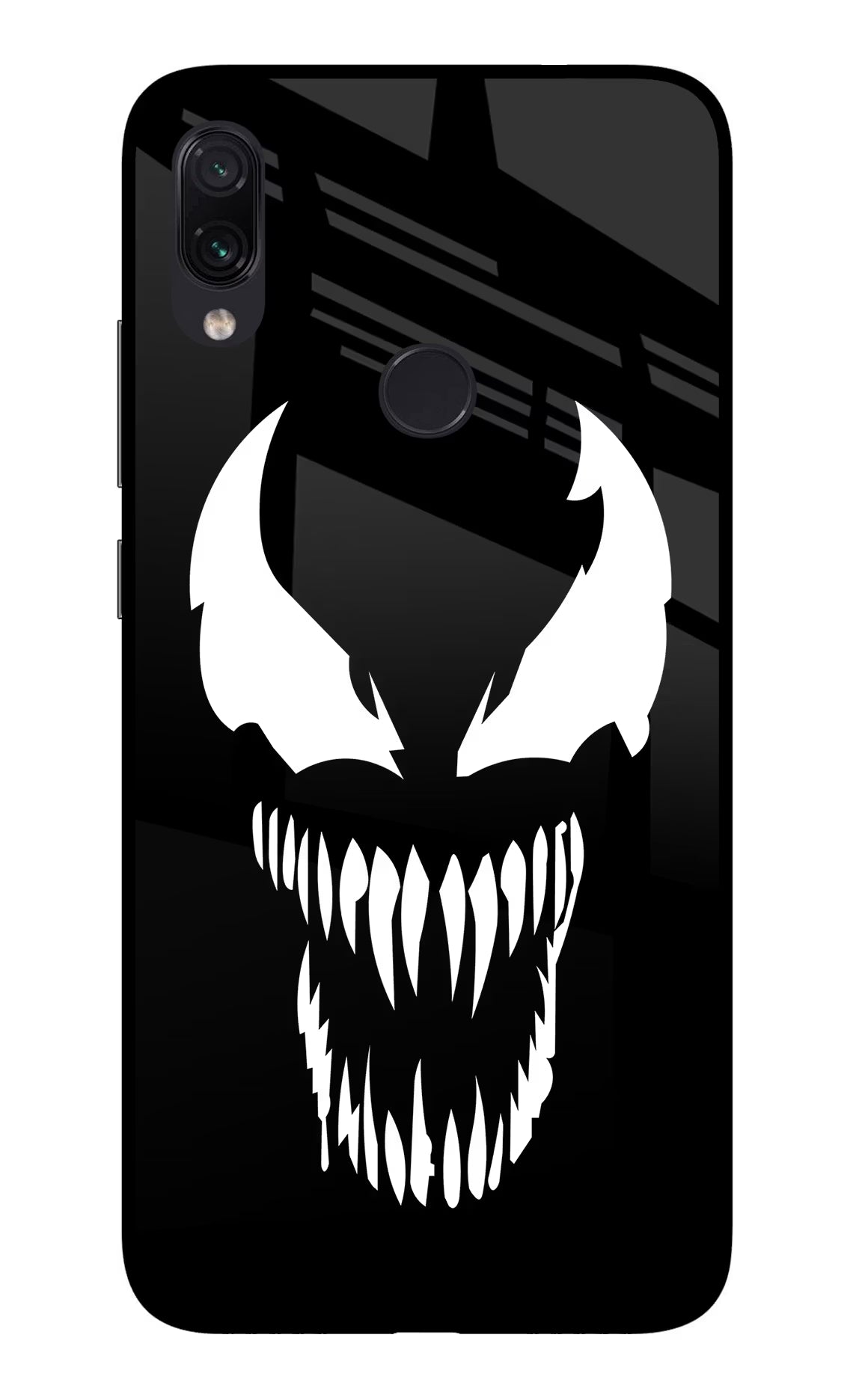 Venom Redmi Note 7/7S/7 Pro Glass Case Back Cover by Casekaro