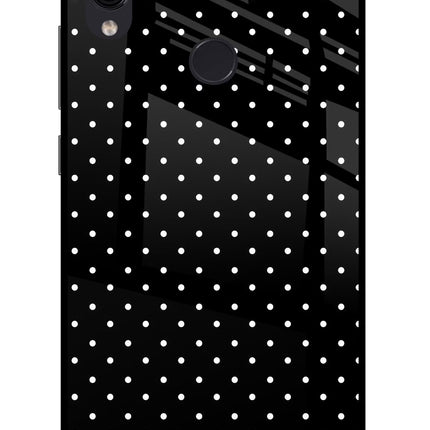White Dots Redmi Note 7/7S/7 Pro Glass Case Back Cover by Casekaro