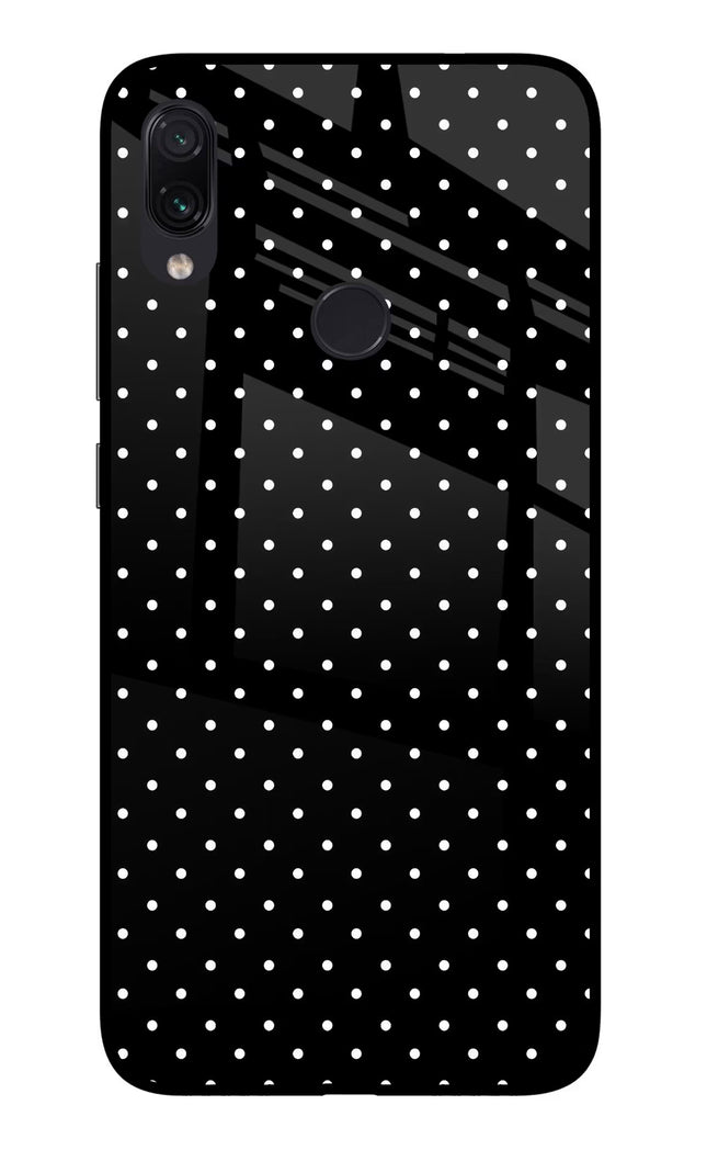 White Dots Redmi Note 7/7S/7 Pro Glass Case Back Cover by Casekaro