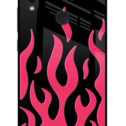 Fire Flames Redmi Note 7/7S/7 Pro Glass Case Back Cover by Casekaro