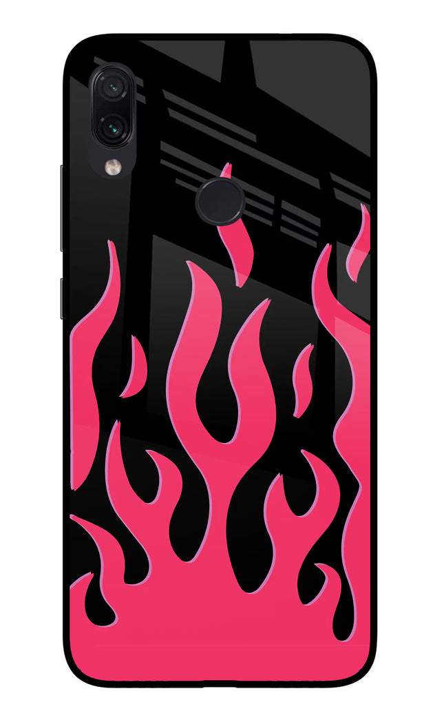 Fire Flames Redmi Note 7/7S/7 Pro Glass Case Back Cover by Casekaro
