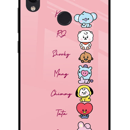 BTS names Redmi Note 7/7S/7 Pro Glass Case Back Cover by Casekaro