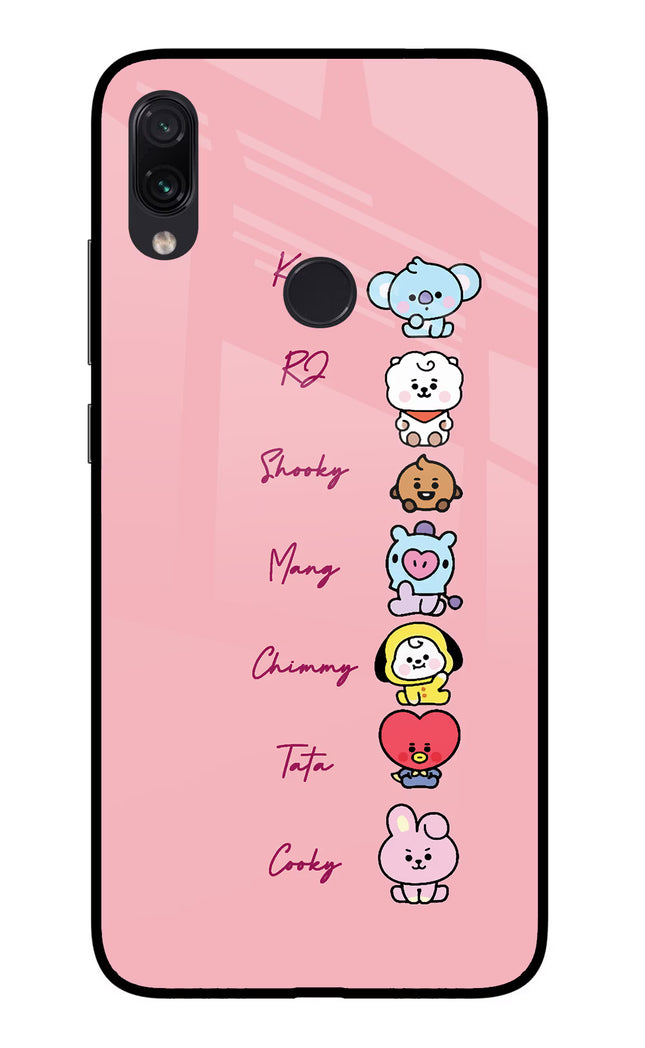 BTS names Redmi Note 7/7S/7 Pro Glass Case Back Cover by Casekaro