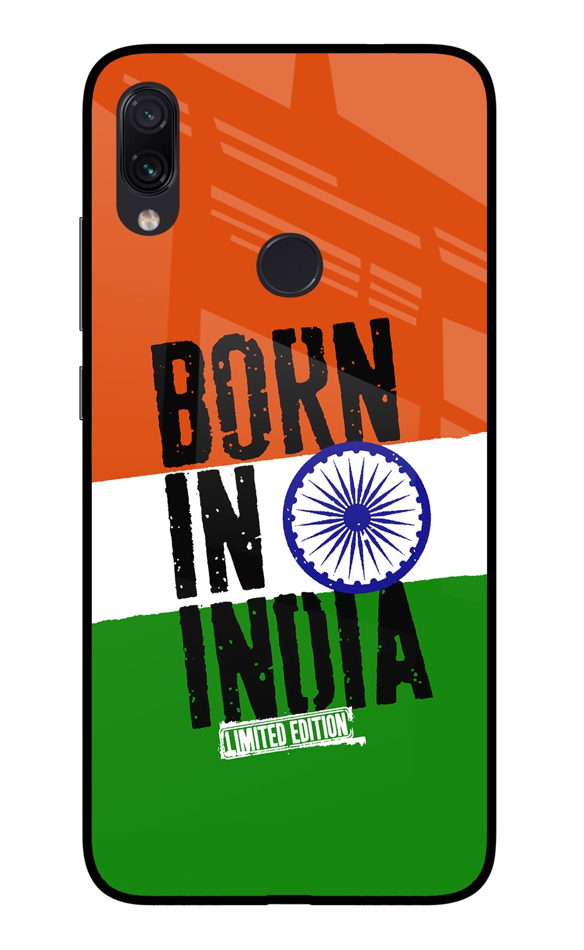 Born in India Redmi Note 7/7S/7 Pro Glass Case