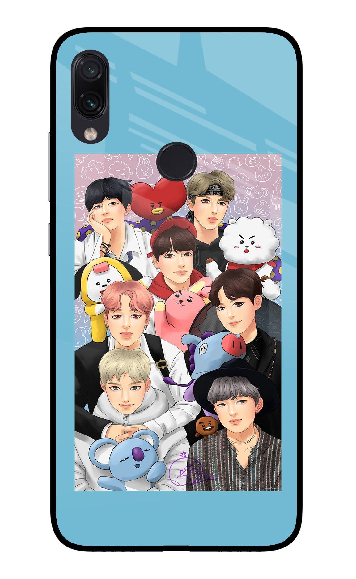 BTS with animals Redmi Note 7/7S/7 Pro Back Cover