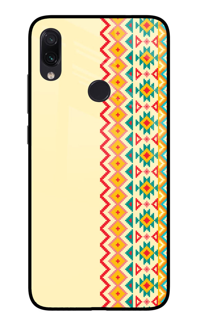 Ethnic Seamless Redmi Note 7/7S/7 Pro Glass Case Back Cover by Casekaro