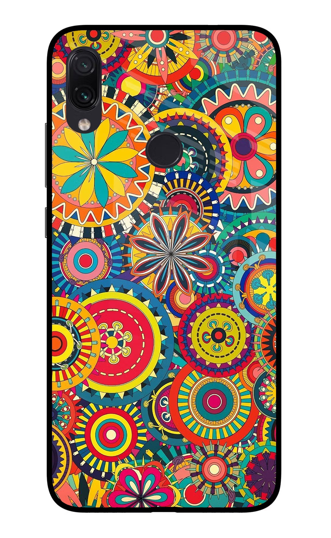 Gol Gol Art Redmi Note 7/7S/7 Pro Glass Case Back Cover by Casekaro