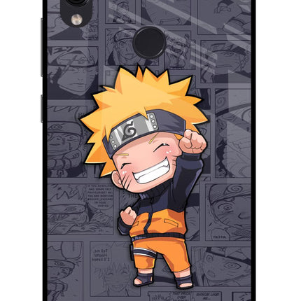 Chota Naruto Redmi Note 7/7S/7 Pro Glass Case Back Cover by Casekaro