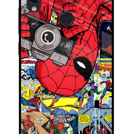 Spider Man Redmi Note 7/7S/7 Pro Glass Case Back Cover by Casekaro