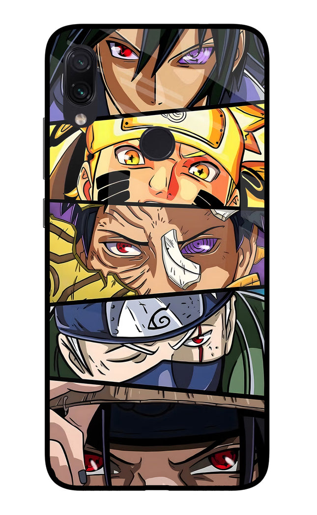 Naruto Character Redmi Note 7/7S/7 Pro Glass Case Back Cover by Casekaro