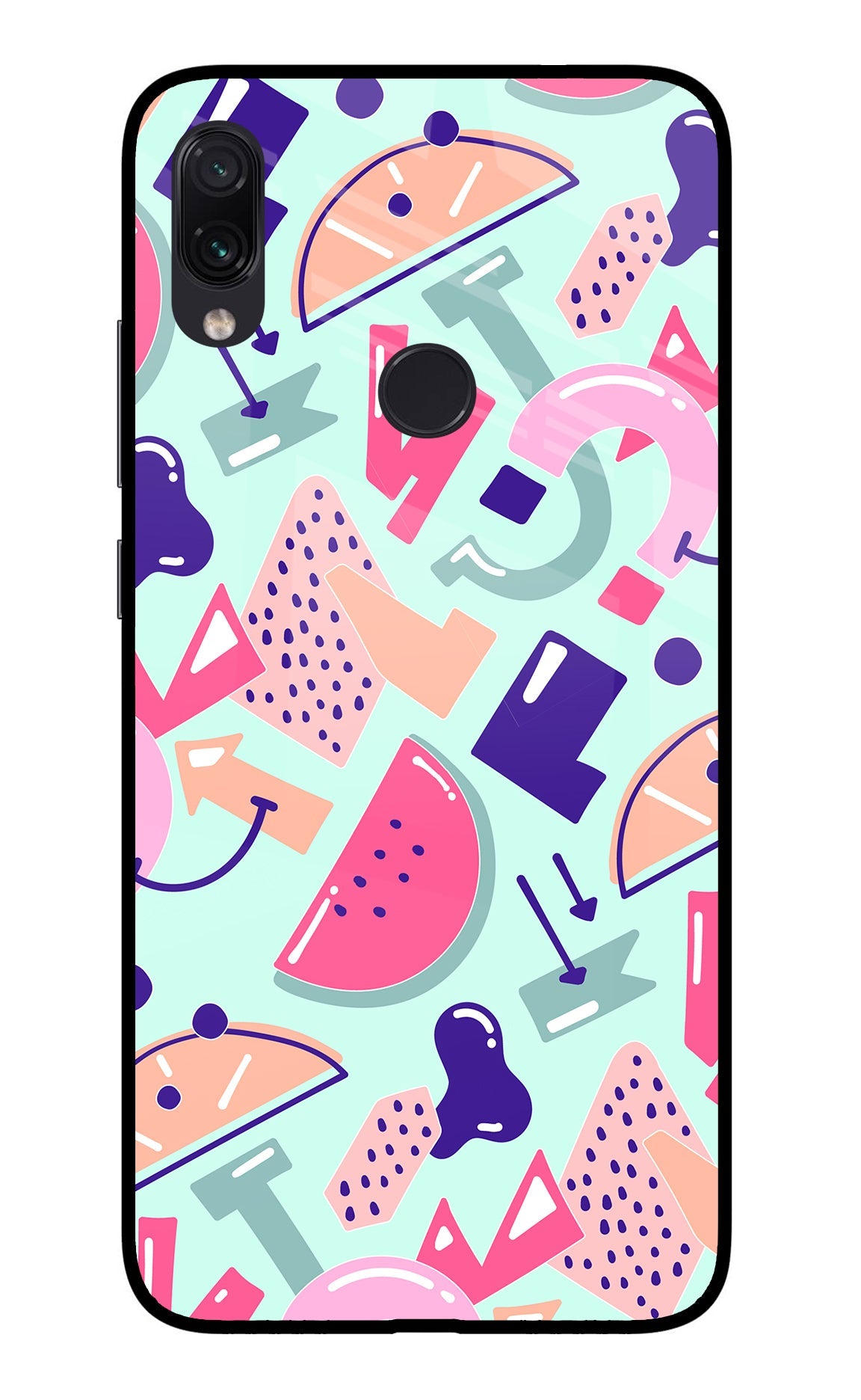 Doodle Pattern Redmi Note 7/7S/7 Pro Back Cover