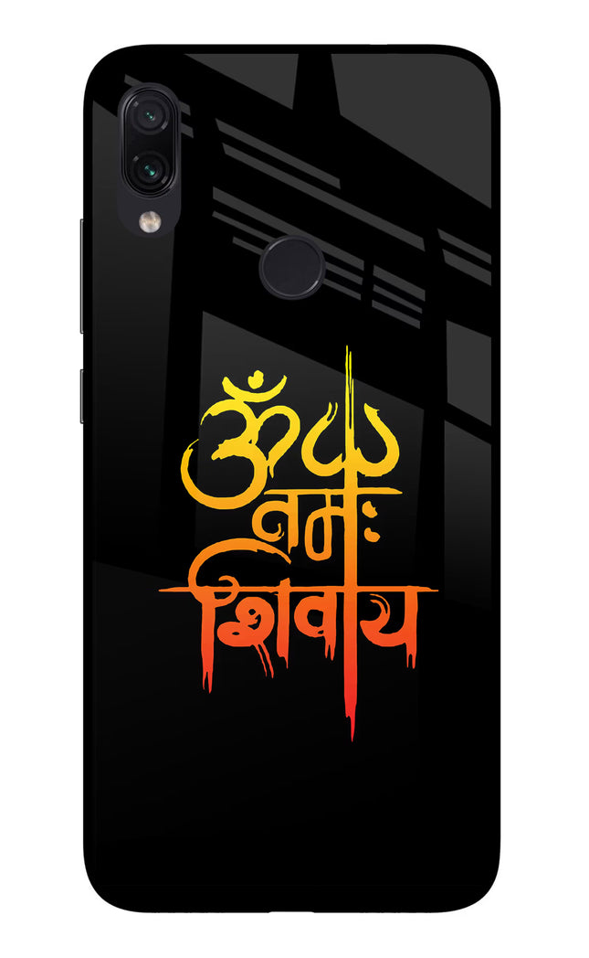 Om Namah Shivay Redmi Note 7/7S/7 Pro Glass Case Back Cover by Casekaro