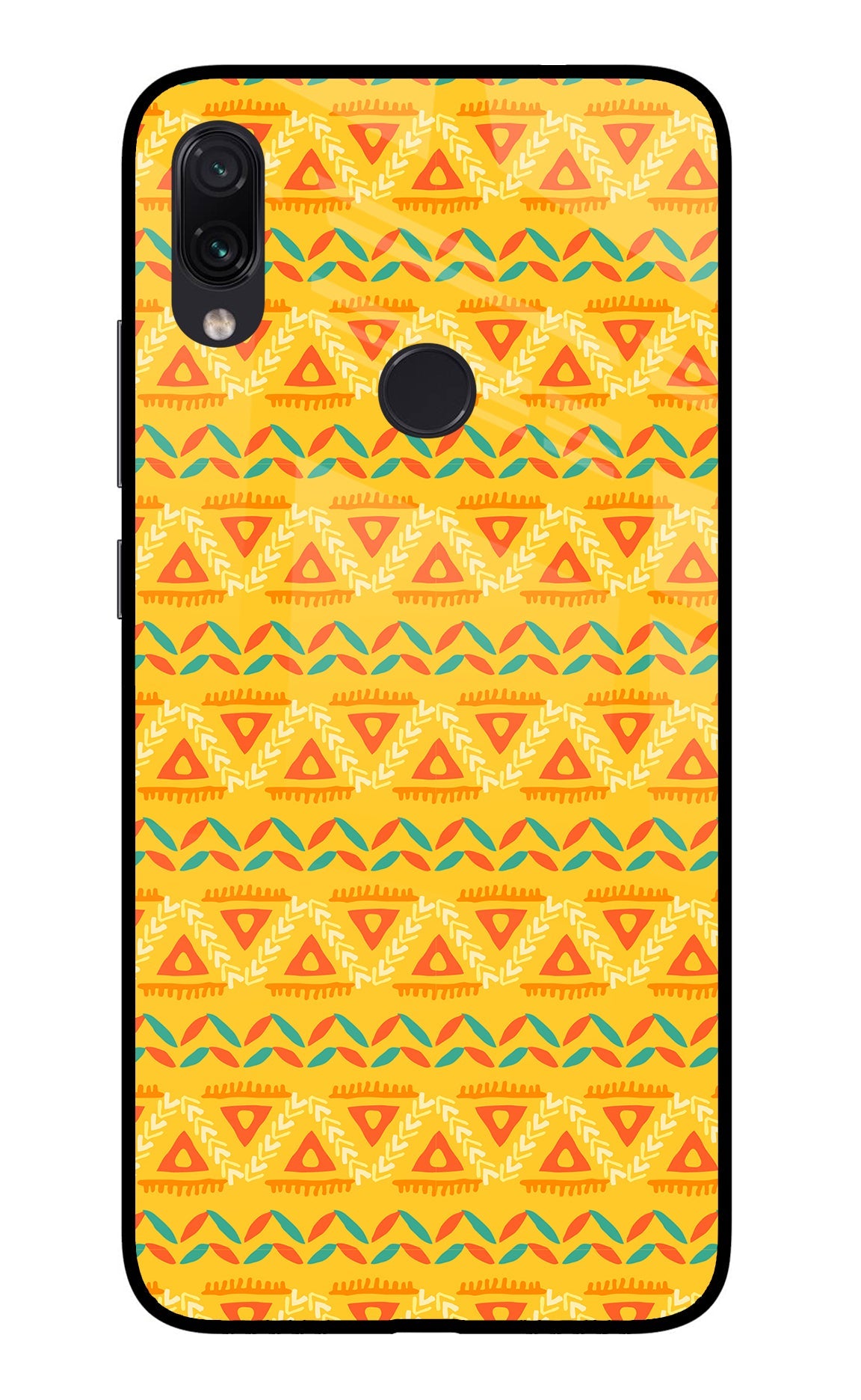 Tribal Pattern Redmi Note 7/7S/7 Pro Glass Case