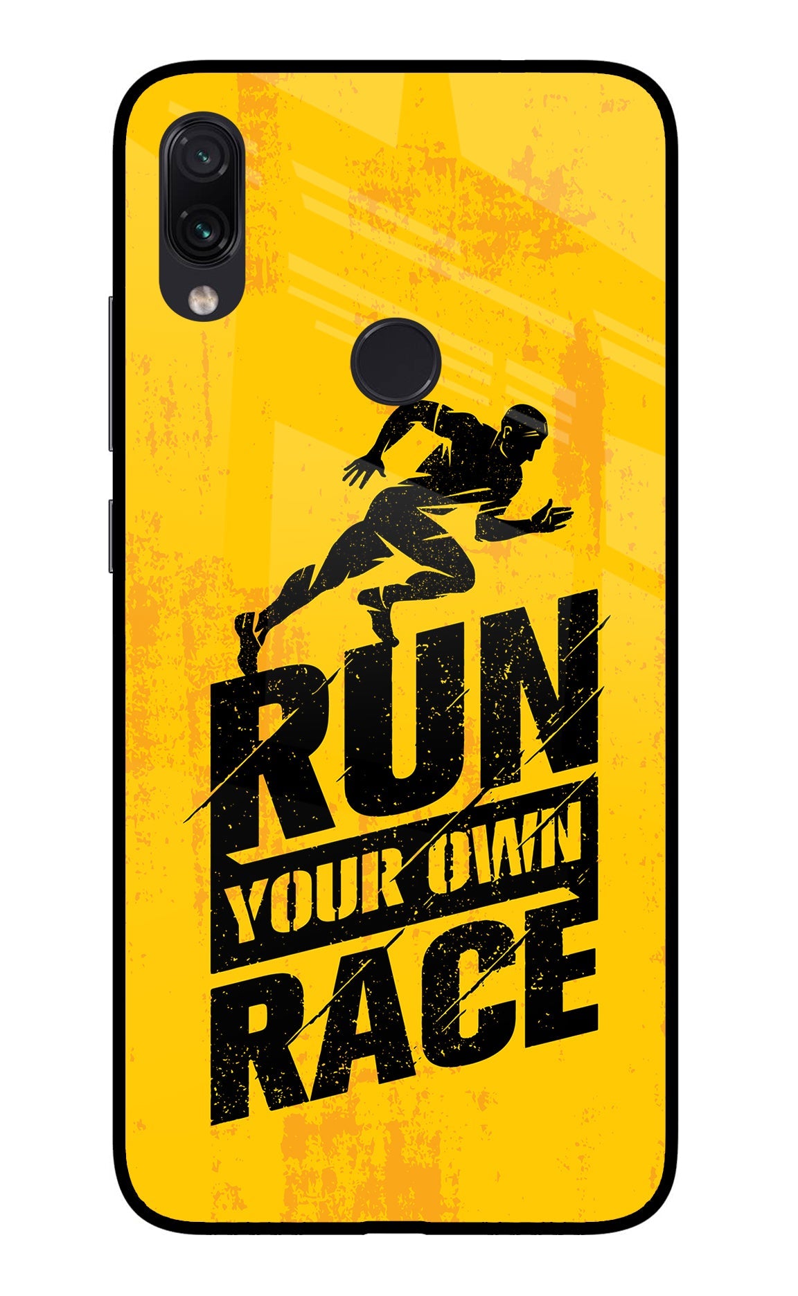 Run Your Own Race Redmi Note 7/7S/7 Pro Glass Case