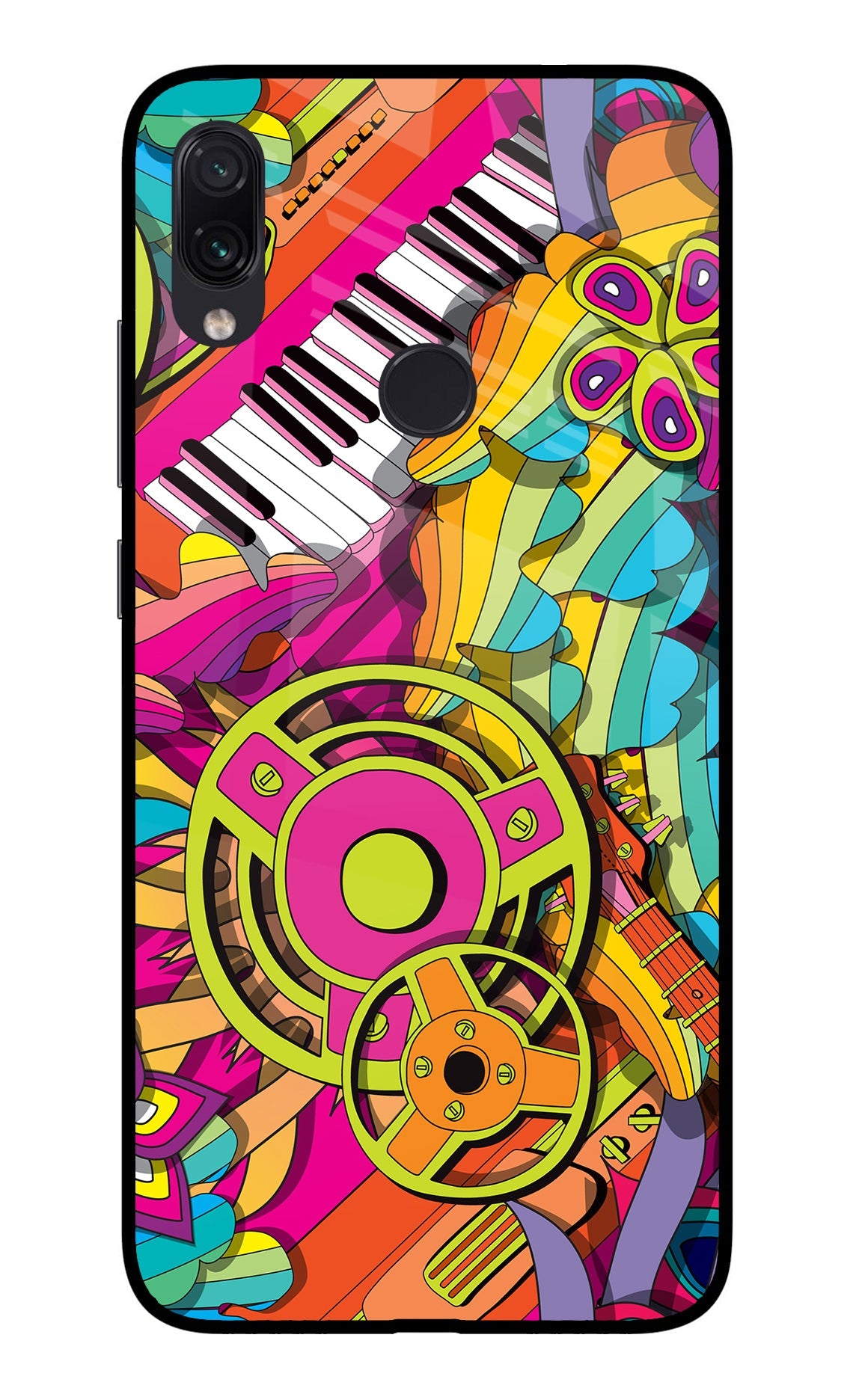Music Doodle Redmi Note 7/7S/7 Pro Glass Case