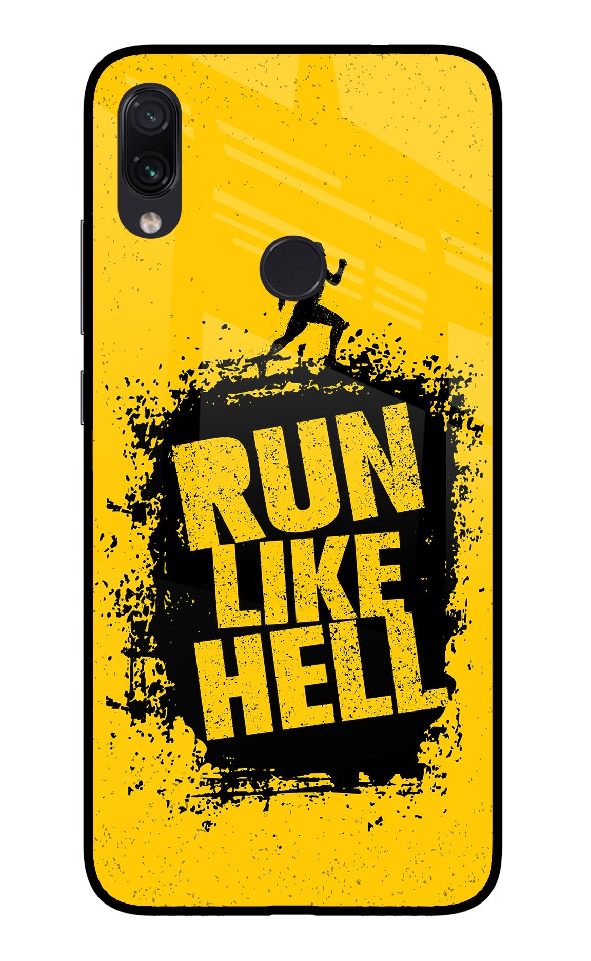 Run Like Hell Redmi Note 7/7S/7 Pro Glass Case
