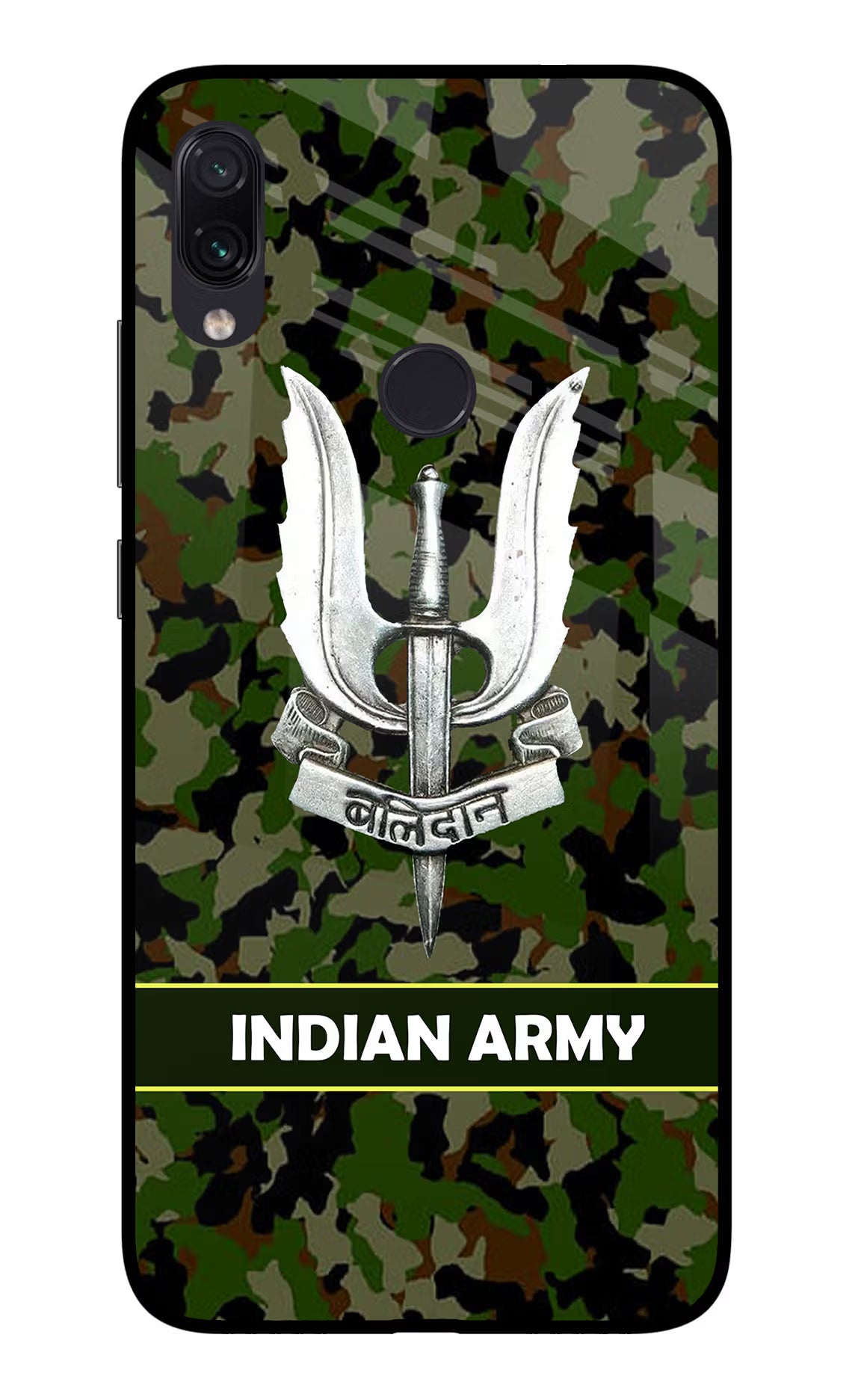 Balidan Indian Logo Redmi Note 7/7S/7 Pro Glass Case Back Cover by Casekaro