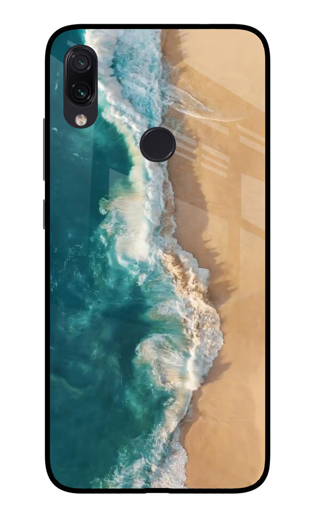 Ocean Beach Redmi Note 7/7S/7 Pro Glass Case Back Cover by Casekaro