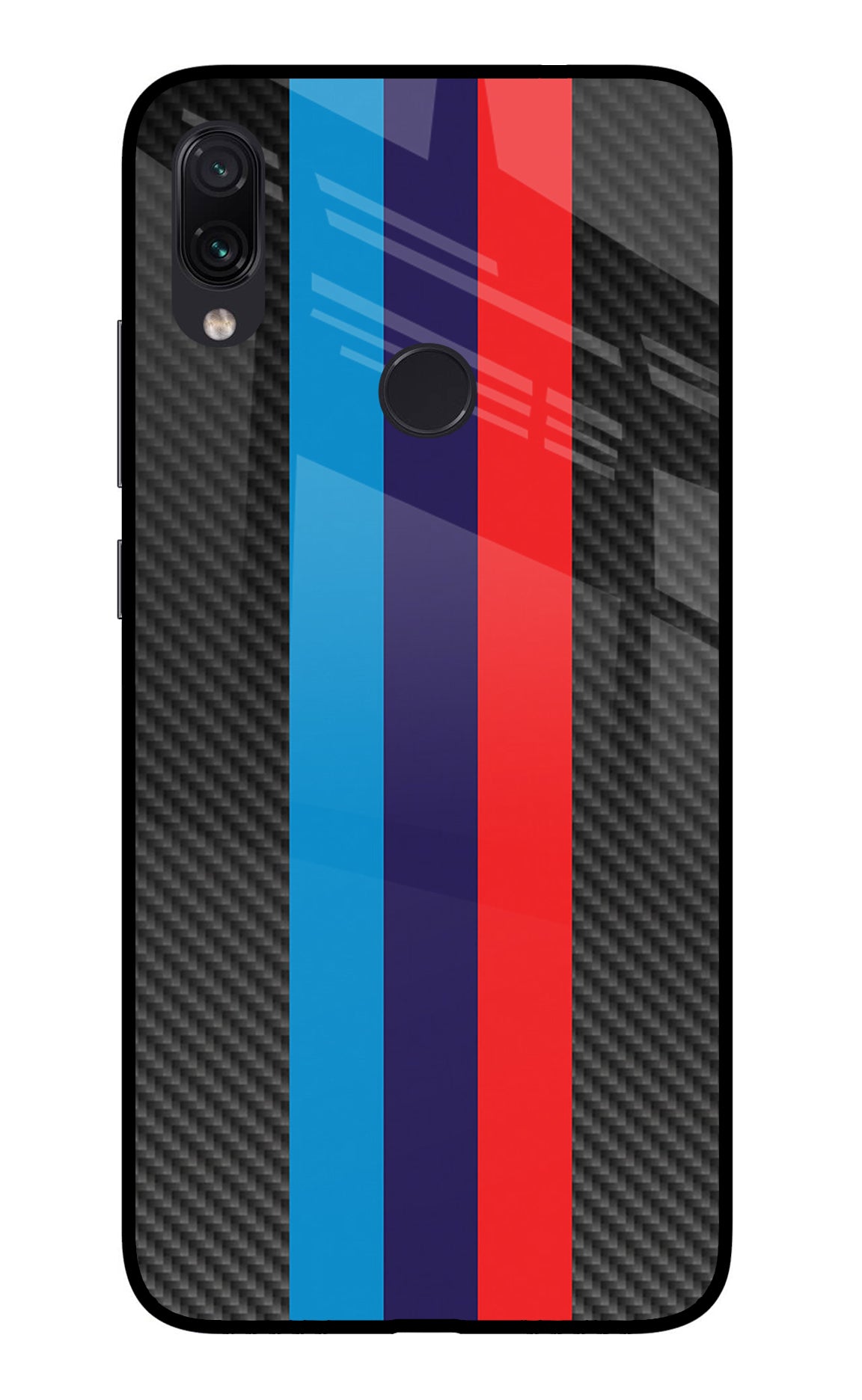 BMW Stripes Pattern Redmi Note 7/7S/7 Pro Glass Case