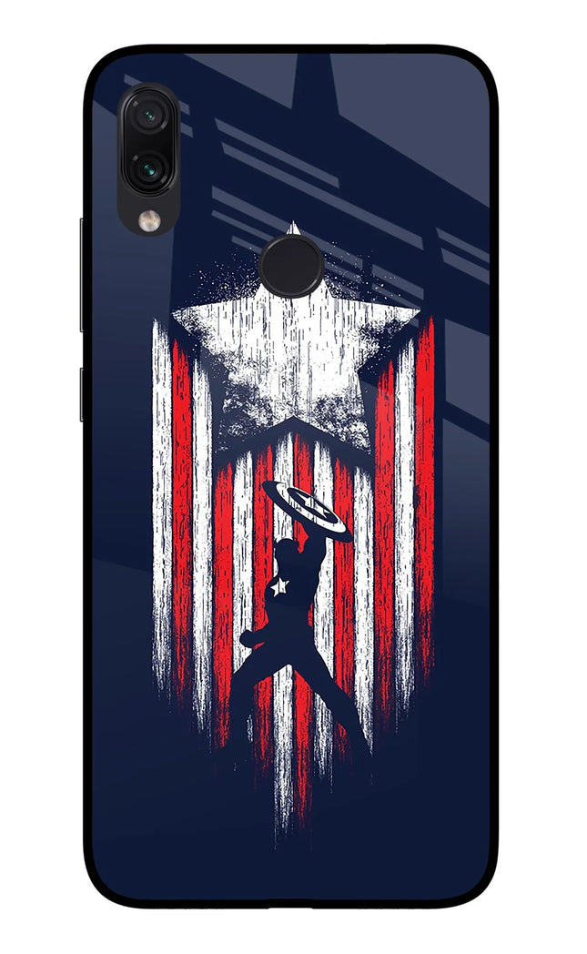 Captain America Marvel Art Redmi Note 7/7S/7 Pro Glass Case
