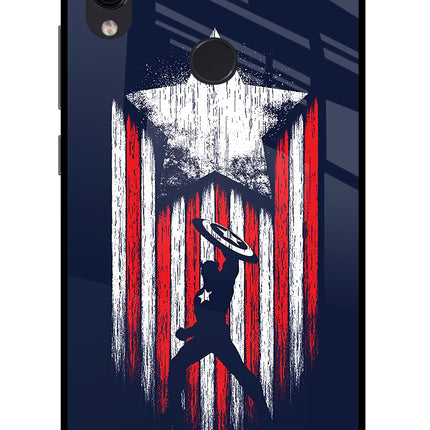 Captain America Marvel Art Redmi Note 7/7S/7 Pro Glass Case Back Cover by Casekaro