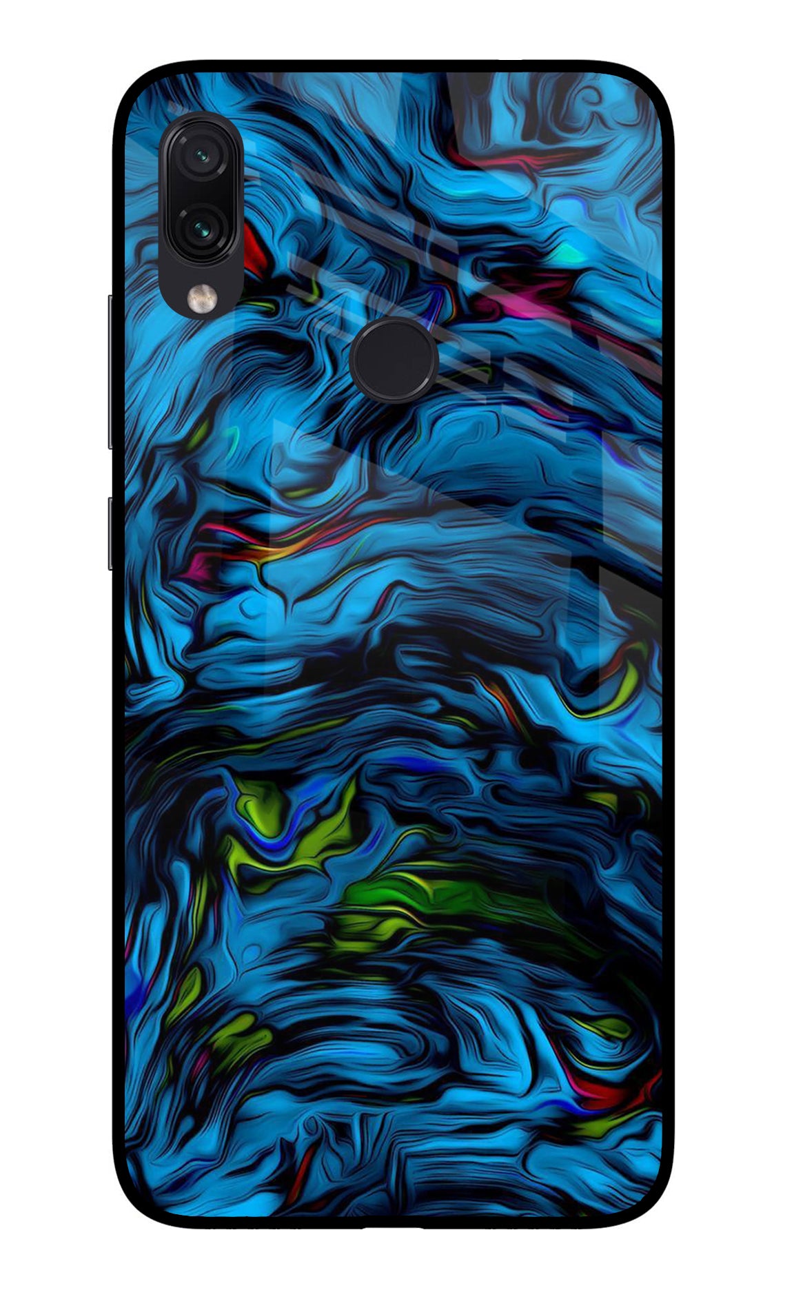 Dark Blue Abstract Redmi Note 7/7S/7 Pro Glass Case