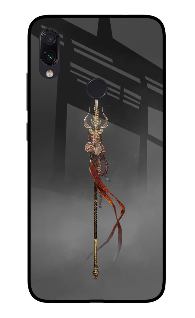 Shiv Trishul Redmi Note 7/7S/7 Pro Glass Case Back Cover by Casekaro