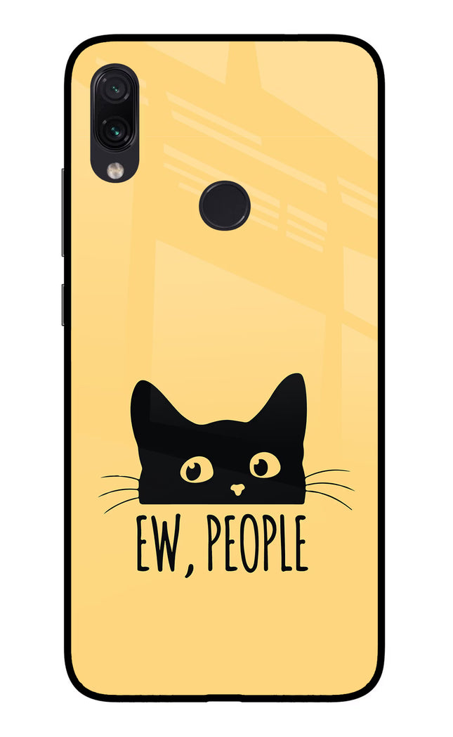 Ew People Catitude Redmi Note 7/7S/7 Pro Glass Case Back Cover by Casekaro